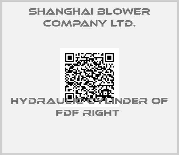 SHANGHAI BLOWER COMPANY LTD.-HYDRAULIC CYLINDER OF FDF RIGHT 