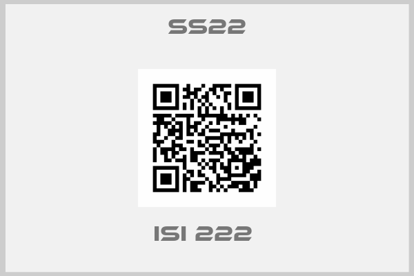 ss22-ISI 222 