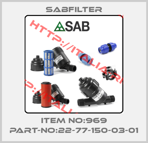 Sabfilter-ITEM NO:969 PART-NO:22-77-150-03-01