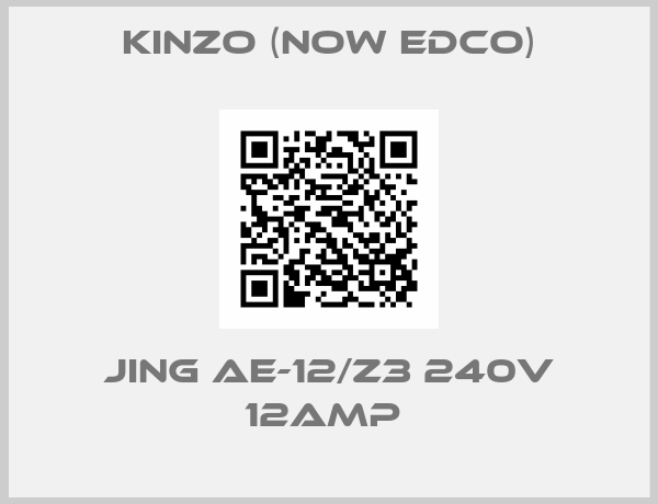 Kinzo (now Edco)-JING AE-12/Z3 240V 12AMP 