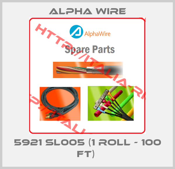 Alpha Wire-5921 SL005 (1 roll - 100 FT) 