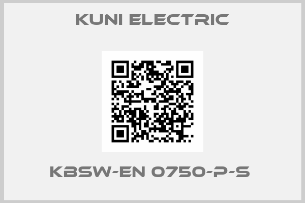 Kuni Electric-KBSW-EN 0750-P-S 
