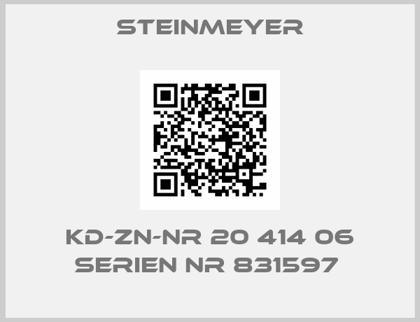 Steinmeyer-KD-ZN-NR 20 414 06 SERIEN NR 831597 