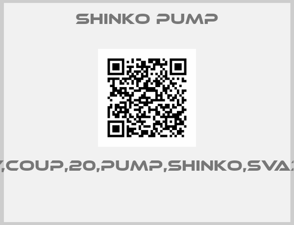 SHINKO PUMP-KEY,COUP,20,PUMP,SHINKO,SVA350 