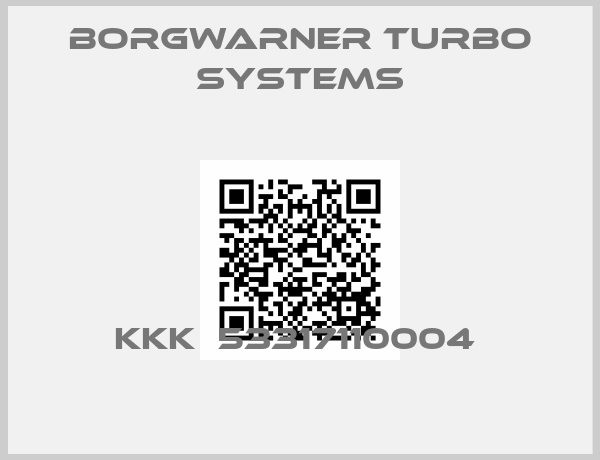 Borgwarner turbo systems-KKK  53317110004 