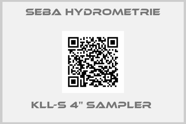 Seba Hydrometrie-KLL-S 4" SAMPLER 