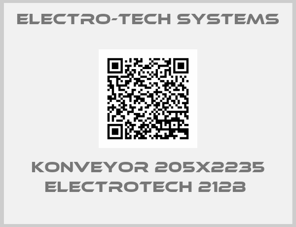 Electro-Tech Systems-KONVEYOR 205X2235 ELECTROTECH 212B 