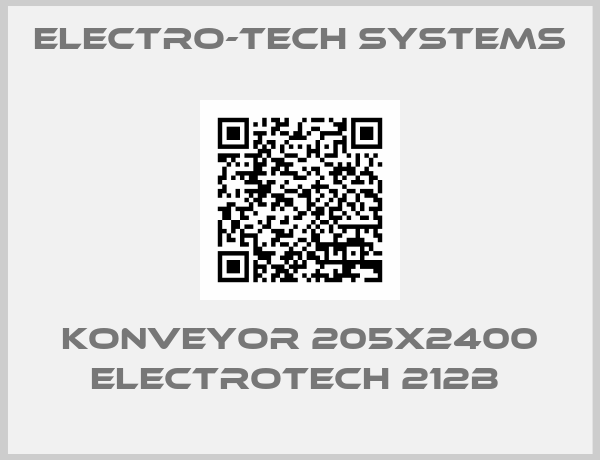 Electro-Tech Systems-KONVEYOR 205X2400 ELECTROTECH 212B 