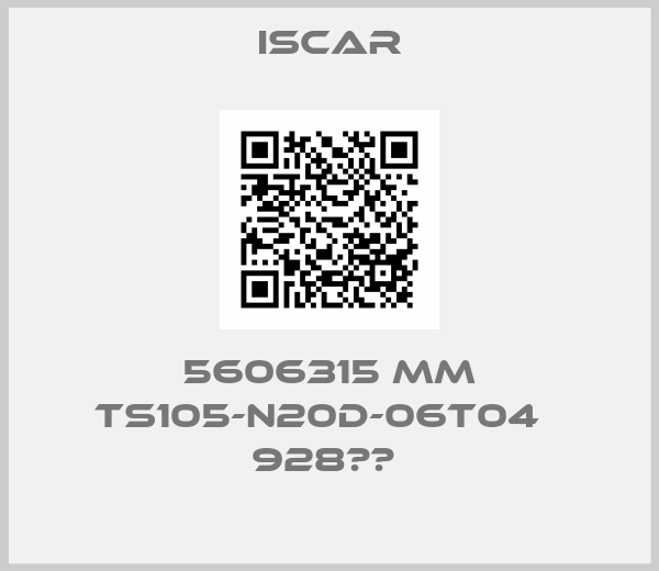 Iscar-5606315 MM TS105-N20D-06T04   928		 