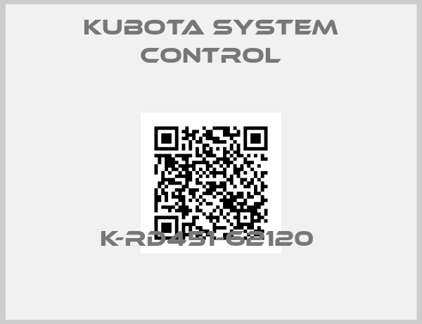 Kubota System Control-K-RD451-62120 