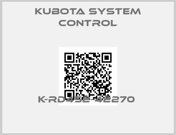 Kubota System Control-K-RD452-42270 