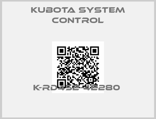 Kubota System Control-K-RD452-42280 