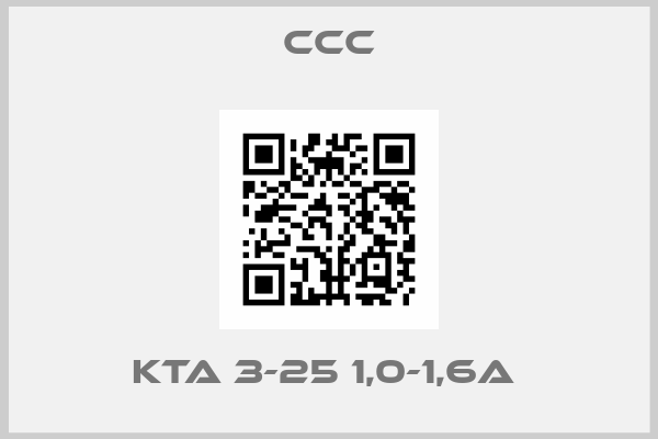 ccc-KTA 3-25 1,0-1,6A 