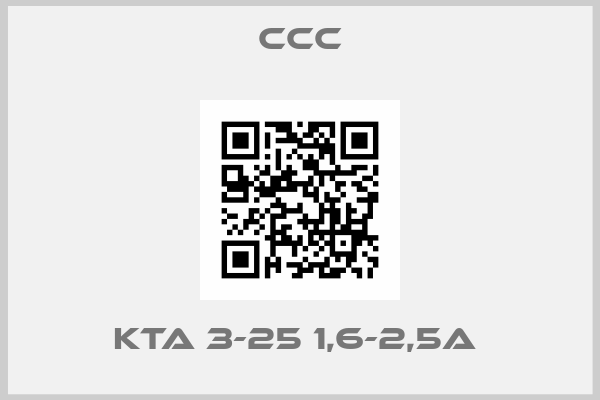 ccc-KTA 3-25 1,6-2,5A 