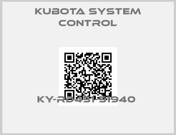 Kubota System Control-KY-RD451-51940 