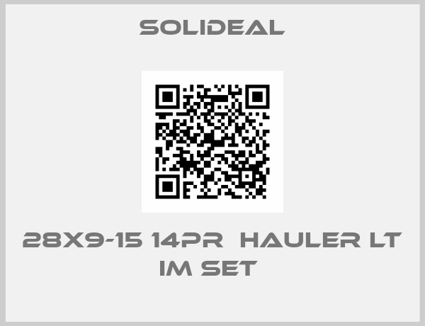 Solideal-28x9-15 14PR  Hauler LT im Set 