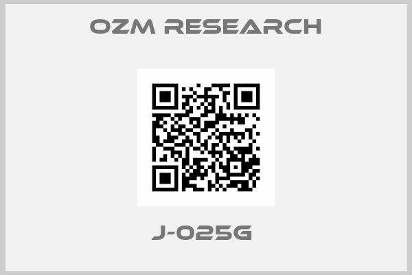 OZM Research-J-025G 