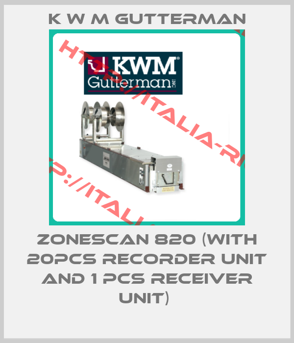 K W M Gutterman-Zonescan 820 (with 20pcs recorder unit and 1 pcs receiver unit) 