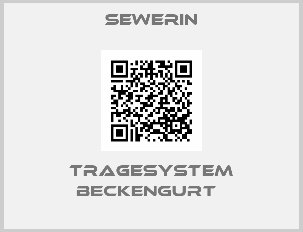 Sewerin-Tragesystem Beckengurt  