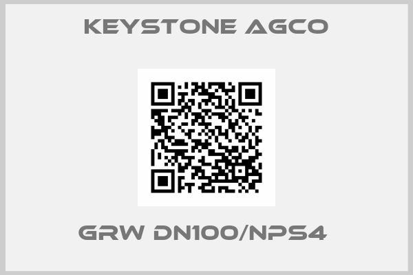 KEYSTONE AGCO-GRW DN100/NPS4 