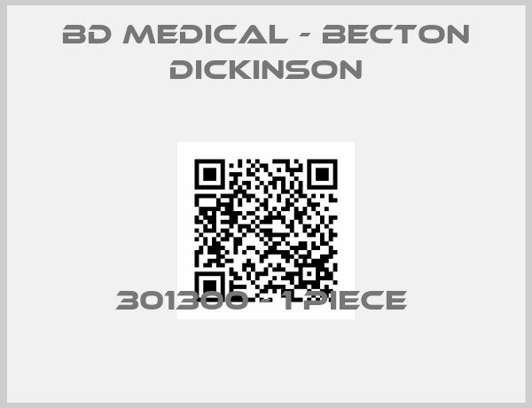 BD Medical - Becton Dickinson-301300 - 1 piece 