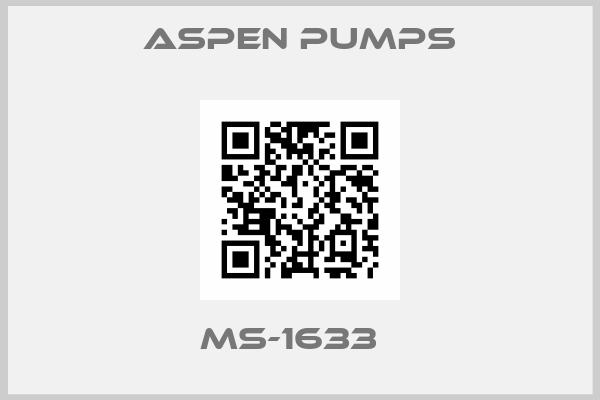 ASPEN Pumps-MS-1633  