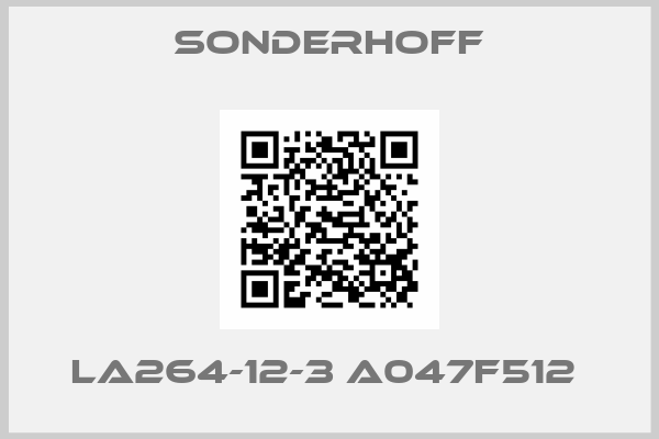 SONDERHOFF-LA264-12-3 A047F512 