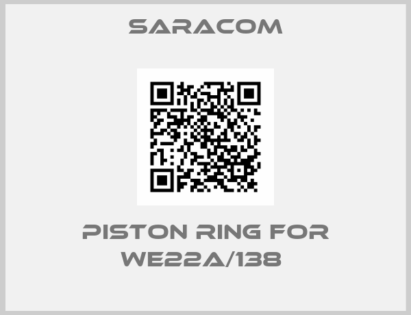 Saracom-Piston ring for WE22A/138 