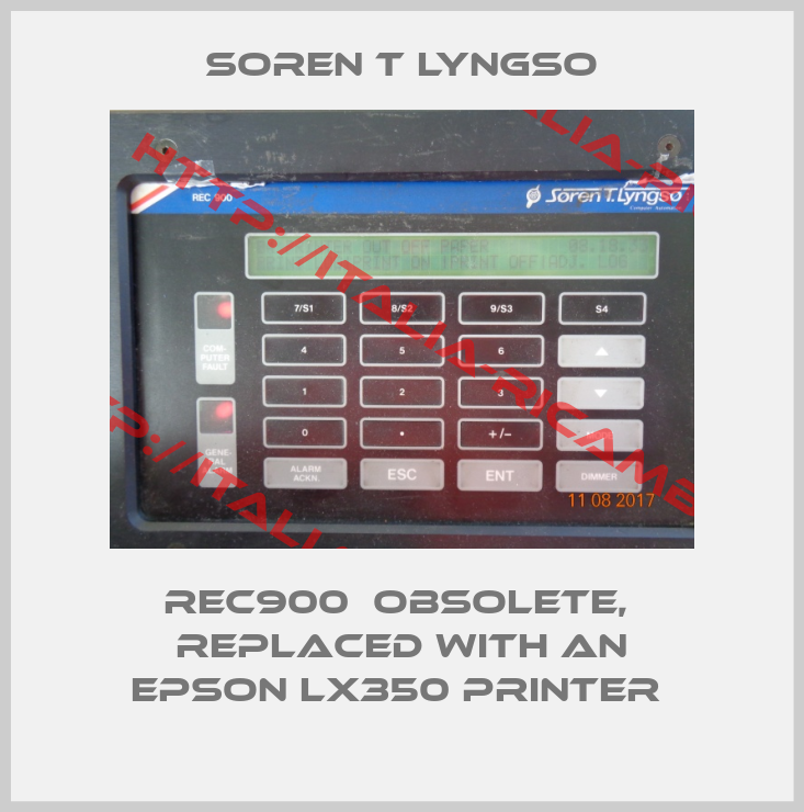 SOREN T LYNGSO-REC900  obsolete,  replaced with an EPSON LX350 Printer 