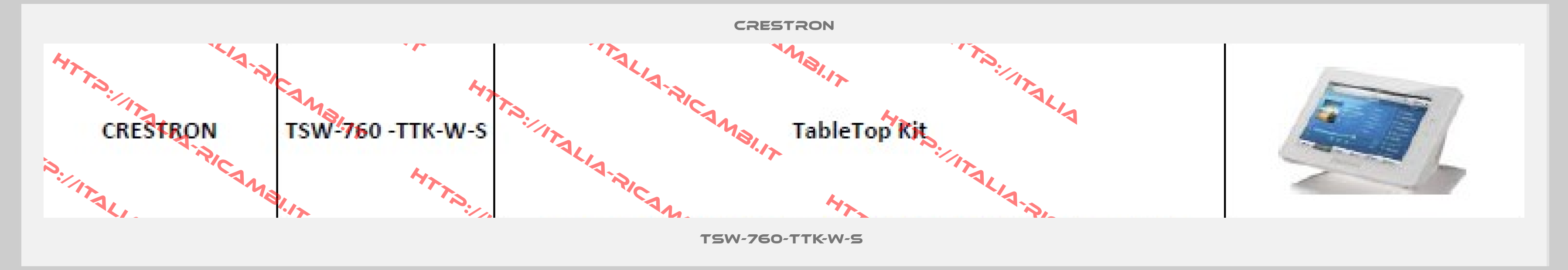 Crestron-TSW-760-TTK-W-S 