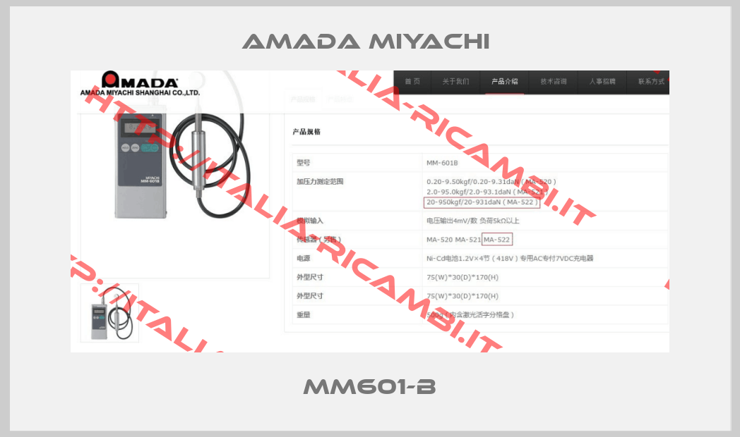 AMADA MIYACHI -MM601-B