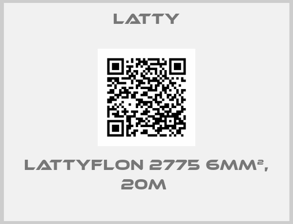 Latty-LATTYFLON 2775 6MM², 20M 
