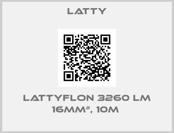 Latty-LATTYFLON 3260 LM 16MM², 10M 