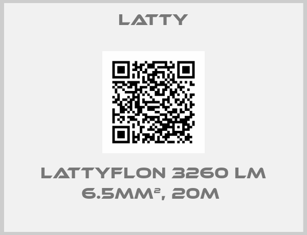 Latty-LATTYFLON 3260 LM 6.5MM², 20M 