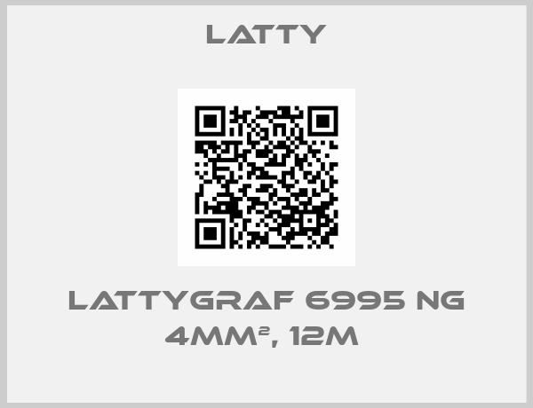 Latty-LATTYGRAF 6995 NG 4MM², 12M 