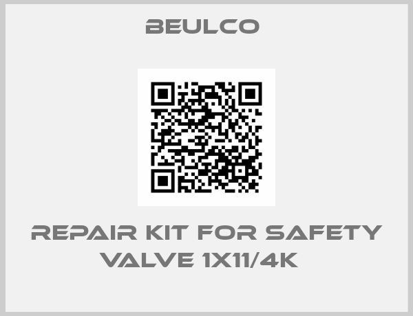 Beulco -repair kit for safety valve 1x11/4k  