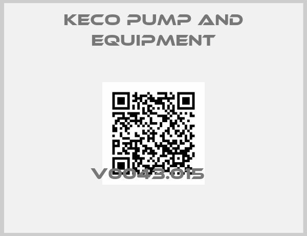 KECO PUMP AND EQUIPMENT-V0043.015  