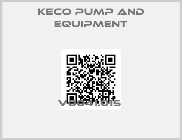 KECO PUMP AND EQUIPMENT-V0041.015 