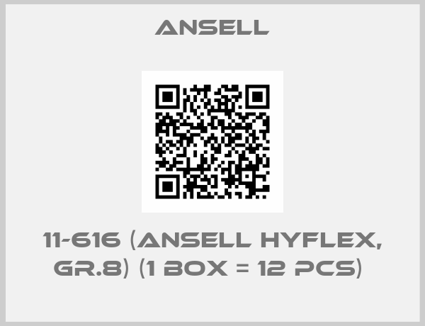 Ansell-11-616 (Ansell HyFlex, Gr.8) (1 box = 12 pcs) 