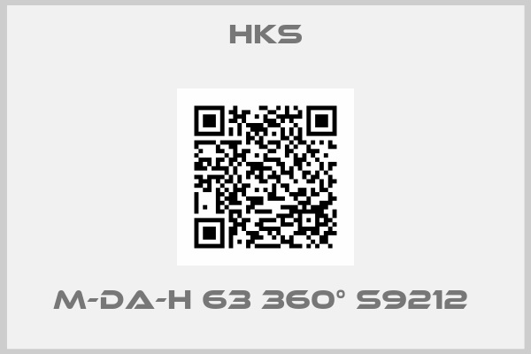 Hks-M-DA-H 63 360° S9212 