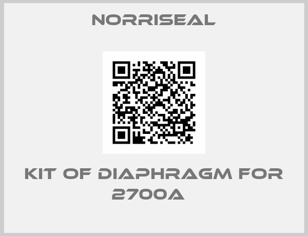 Norriseal-kit of diaphragm for 2700A  