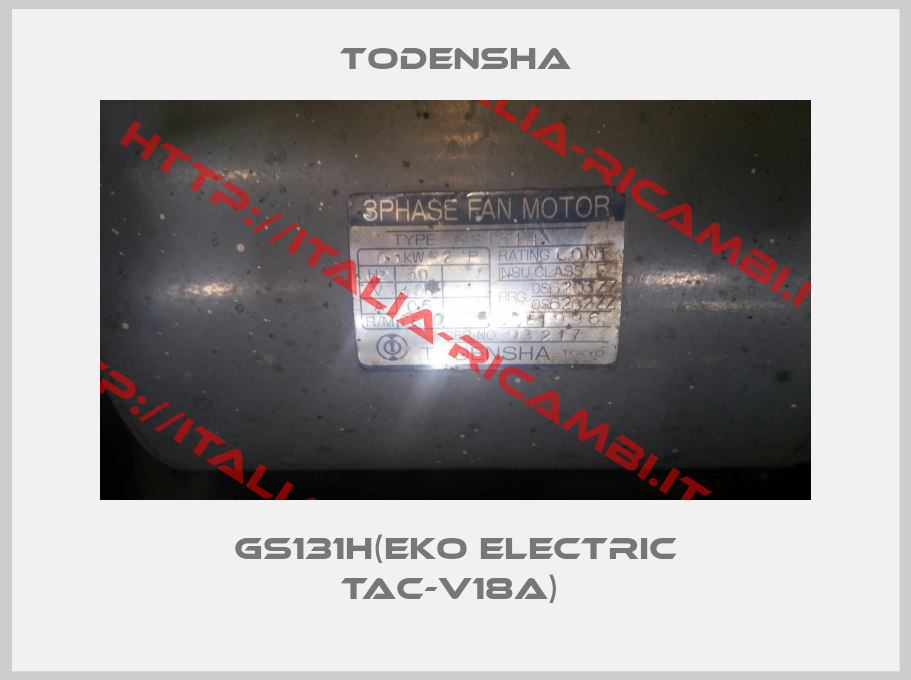 TODENSHA-GS131H(EKO ELECTRIC TAC-V18A) 