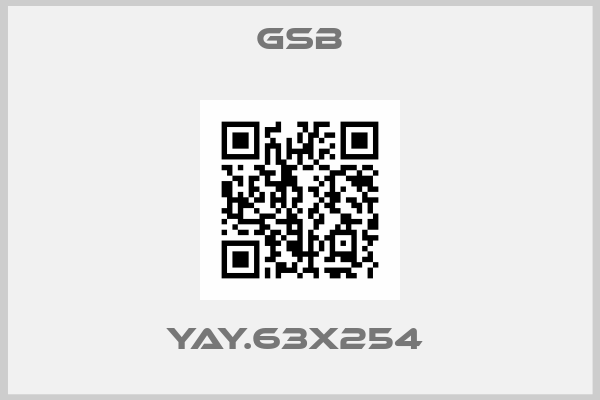 Gsb-YAY.63X254 