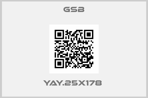 Gsb-YAY.25X178 