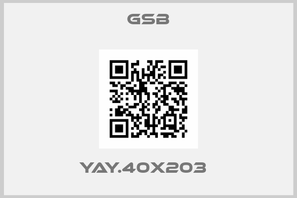 Gsb-YAY.40X203  