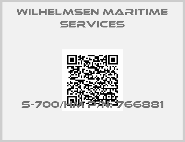 Wilhelmsen Maritime Services-S-700/HM P/N: 766881