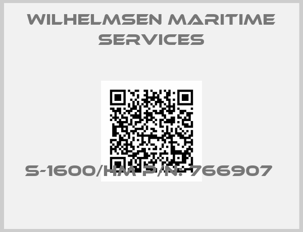 Wilhelmsen Maritime Services-S-1600/HM P/N: 766907 