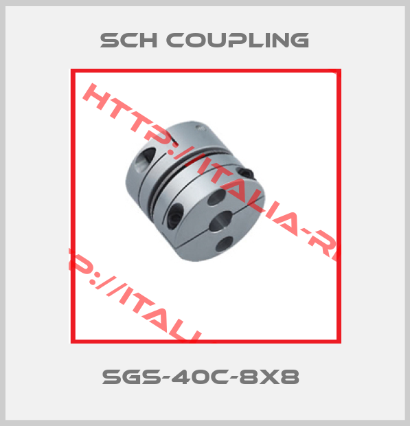 SCH COUPLING-SGS-40C-8X8 