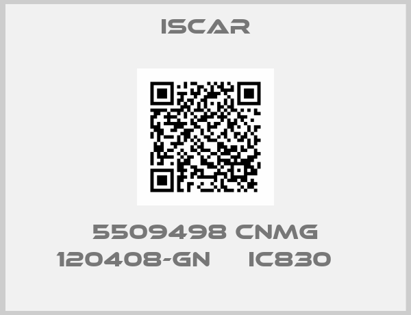 Iscar-5509498 CNMG 120408-GN     IC830   