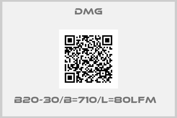 Dmg-B20-30/B=710/L=80lfm  